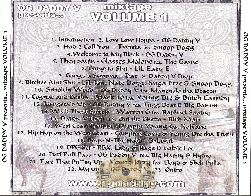 OG Daddy V - Daddy's Favorites Mixtape Volume 1: 1st Press